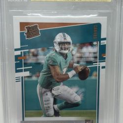 2020 Donruss Canvas TUA TAGOVAILOA Rated Rookie #302 BGS 9.5