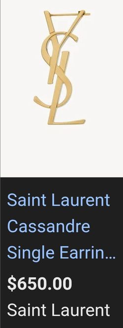 Saint Laurent Single Earrings