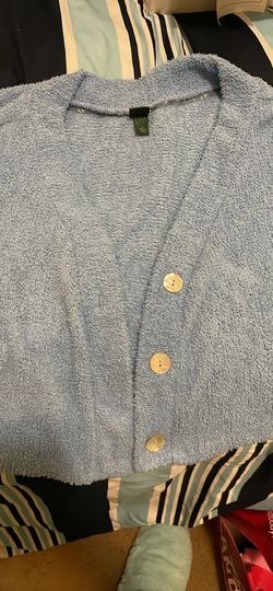 Light Blue Crop Cardigan 