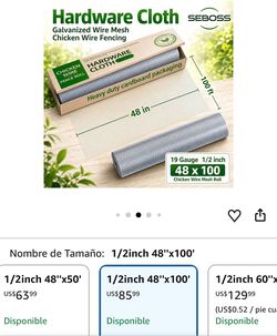 Hardware cloth -Malla multi uso