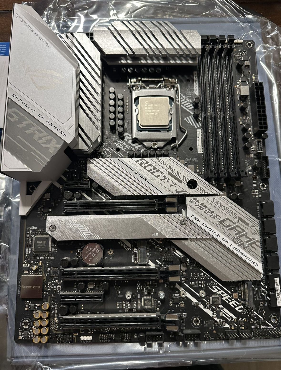 Asus Z490 ROG Striz Motherboard With Intel I7-10700