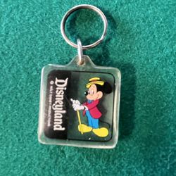 Vintage Mickey Mouse Lucite Key Chain 