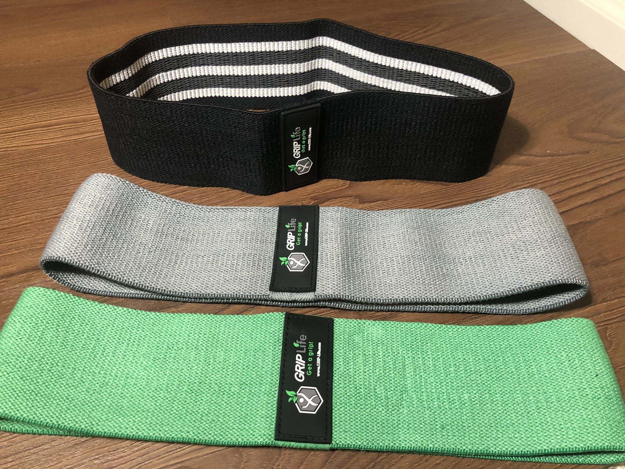 Hip Booty Bands Fabric Resistance Bands for Yoga Home Workout (Set of 3)
