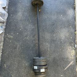 63lbs Vinyl 1in Weight With Bar 