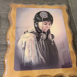 Mixed Lot of 7 Native American Wall Art Pieces – Framed & Wood Plaque