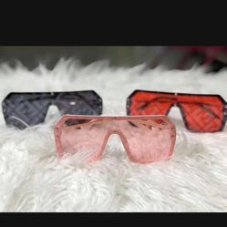 Red Fendi Sunglasses 