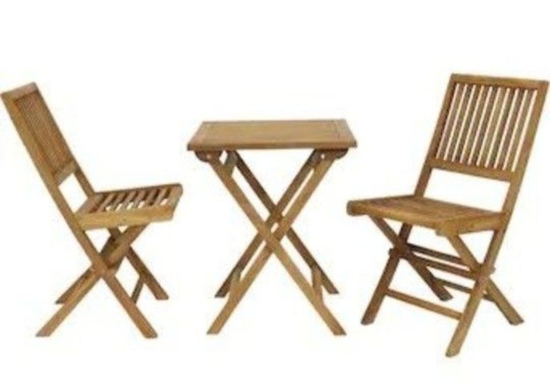 Sunnydaze Decor 3-Piece Brown Bistro Patio Set