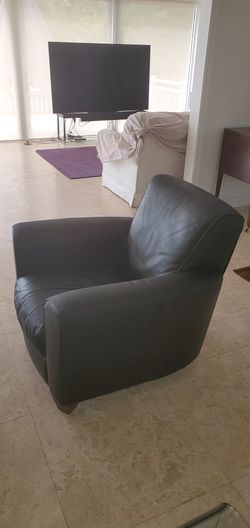 Dark Leather Chair