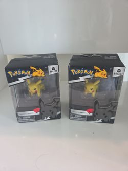 TWO Jazwares Pokèmon Select Series 7 PIKACHU 1" Stackable Collectable Figures