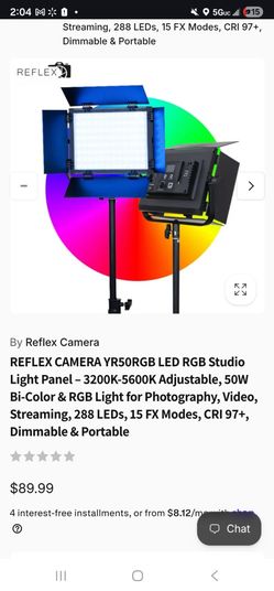 Reflex Camera YR50RGB LED Studio Light Panel