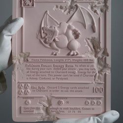 Daniel Arsham Crystallized Charizard Card Sculpture Pink