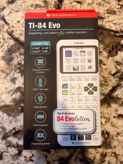 Texas Instruments TI-84 EVO Graphing calculator White TI84 TI 84 Latest Model