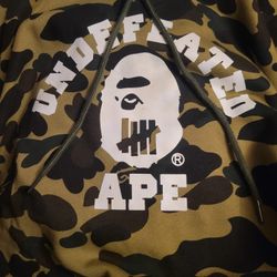 Bathing Ape & Undefeated Collab Hoodie Size XXXL