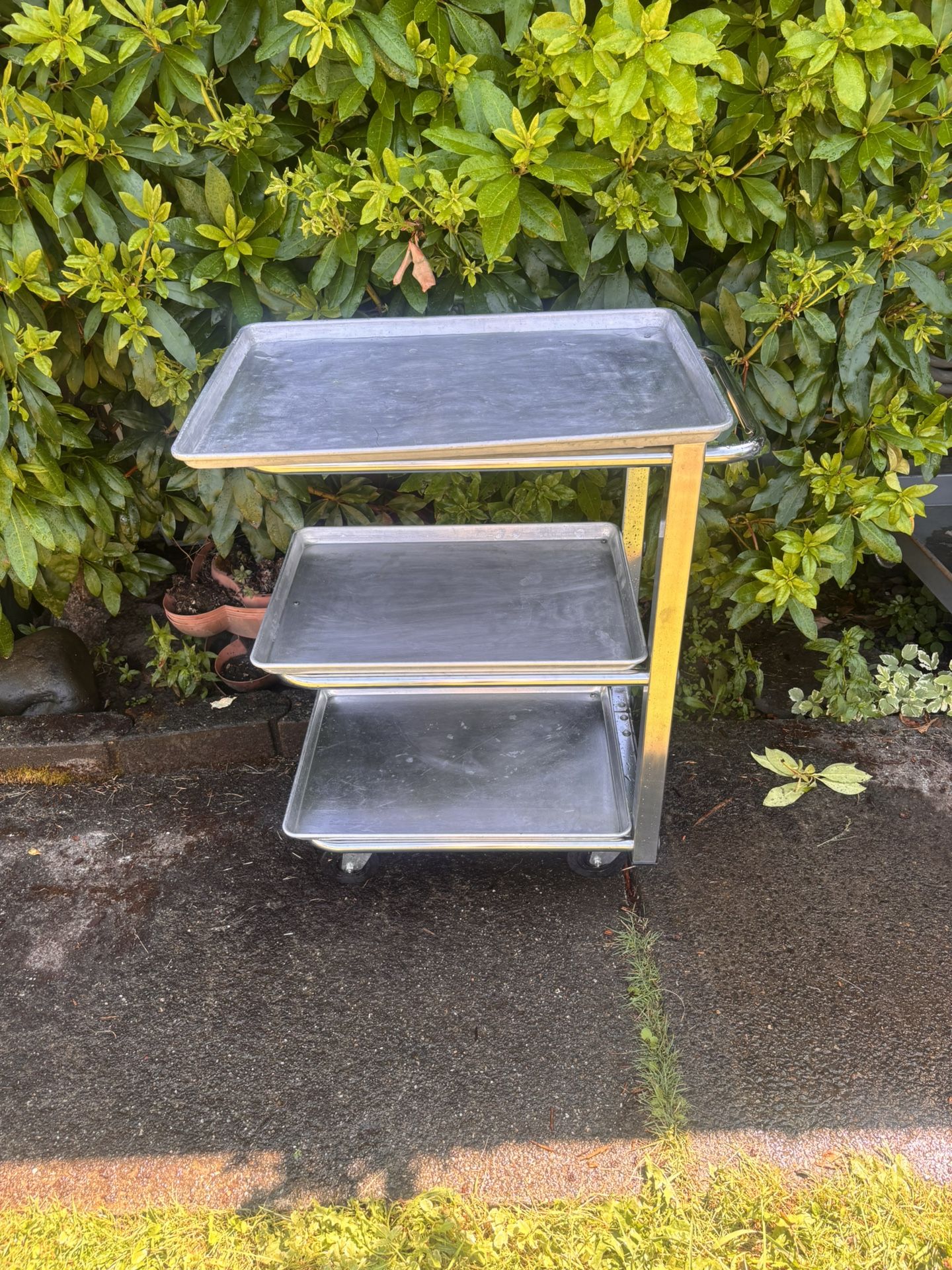 VOLLRATH STAINLESS STEEL UTILITY CART