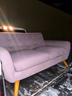 Mid-Century Modern Tufted Sofa
