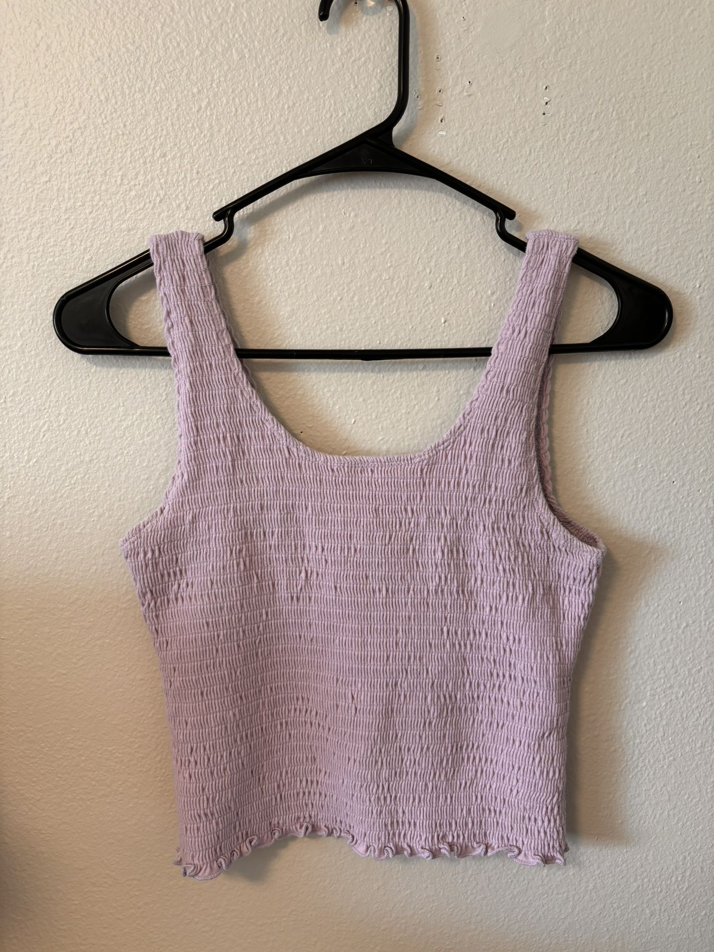 Womens Hollister Smocked Tank Top