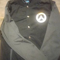 G Blizzard Mens Varsity Coat Promo Hoodie Pullover Overwatch 2XL Logo Jacket