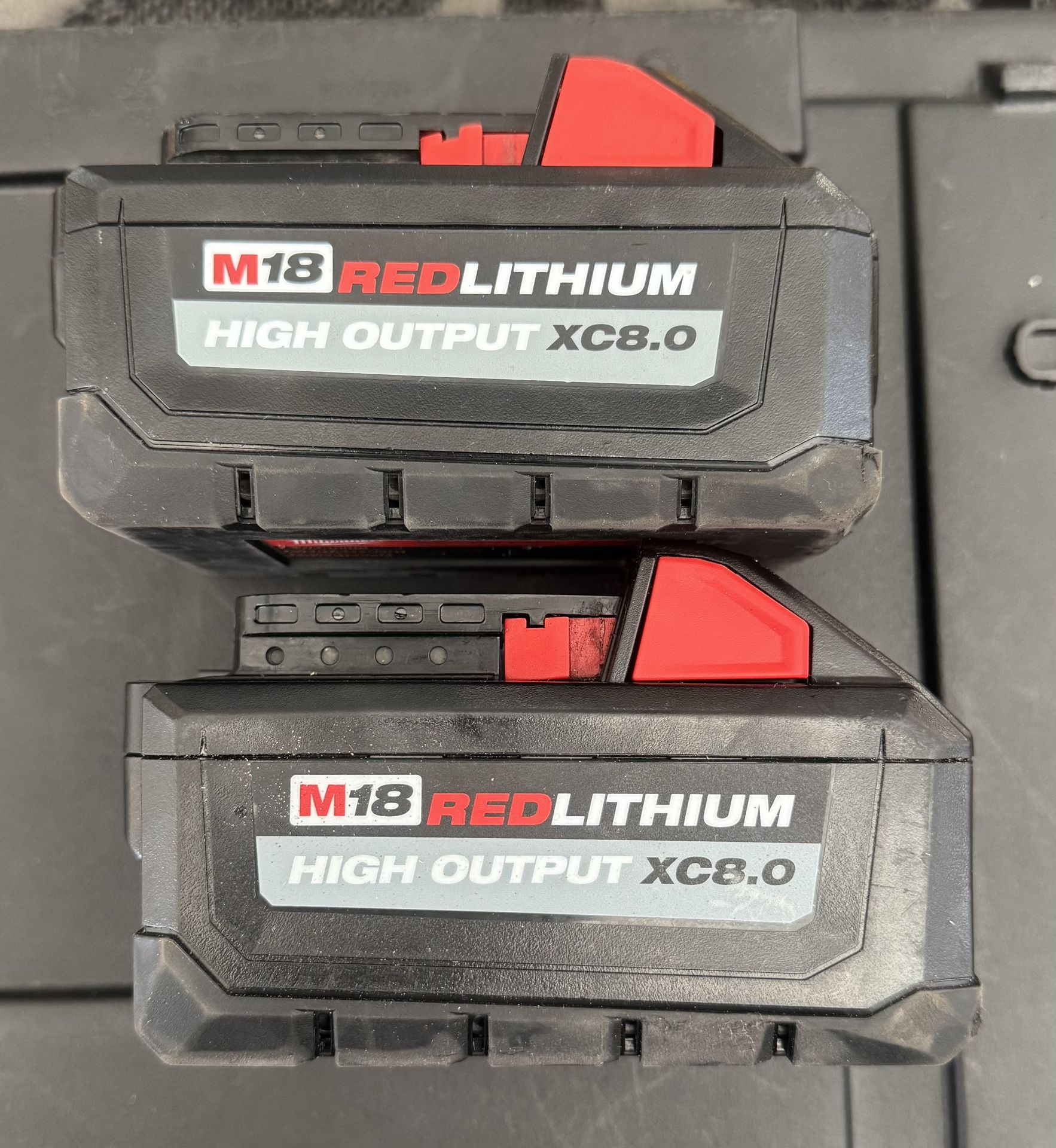 Milwaukee M18 18-Volt Lithium-Ion High Output Battery Pack 8.0Ah $110 Each 