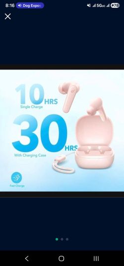 Earphones Pink 10 Hrs 