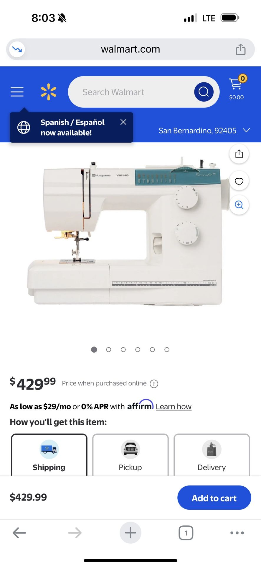 Brand New Sewing Machine Viking Emerald 116