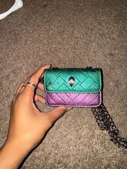 purple and green Kurt Geiger