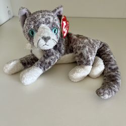 TY Beanie Baby PURR the Kitten with Original Tag Attached (7.5 inch)