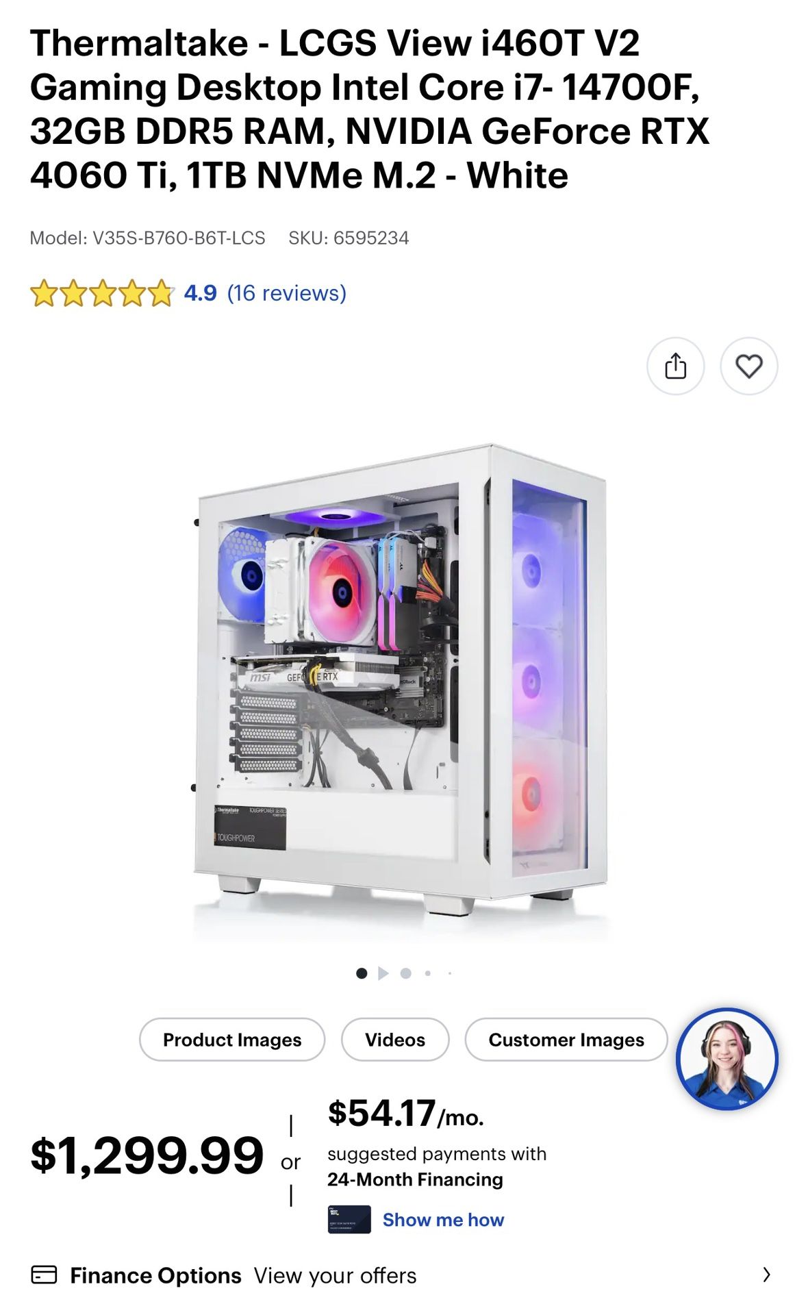 PC Set Up- Thermaltake PC, Samsung Monitor and other accessories