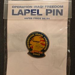 Operation Iraqi Freedom Lapel Pin