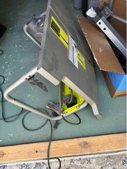 15 amp 10” Ryobi Table saw with stand