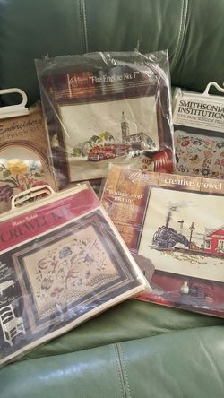 Five Crewel Embroidery Kits
