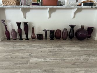 Collection of Purple Vases