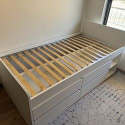 Twin Dorm Bed With Storage 