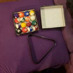 Pool Sticks & Balls 