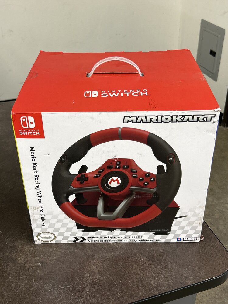 Hori Mario Kart Racing Pro Deluxe for Nintendo Switch Red NSW-228U - Best  Buy