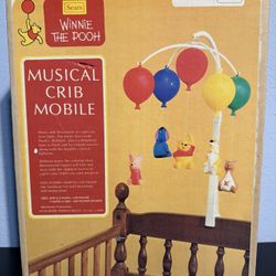 Vintage 70s Sears Winnie The Pooh Musical Crib Mobile