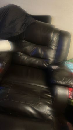 Love seat recliner and couch