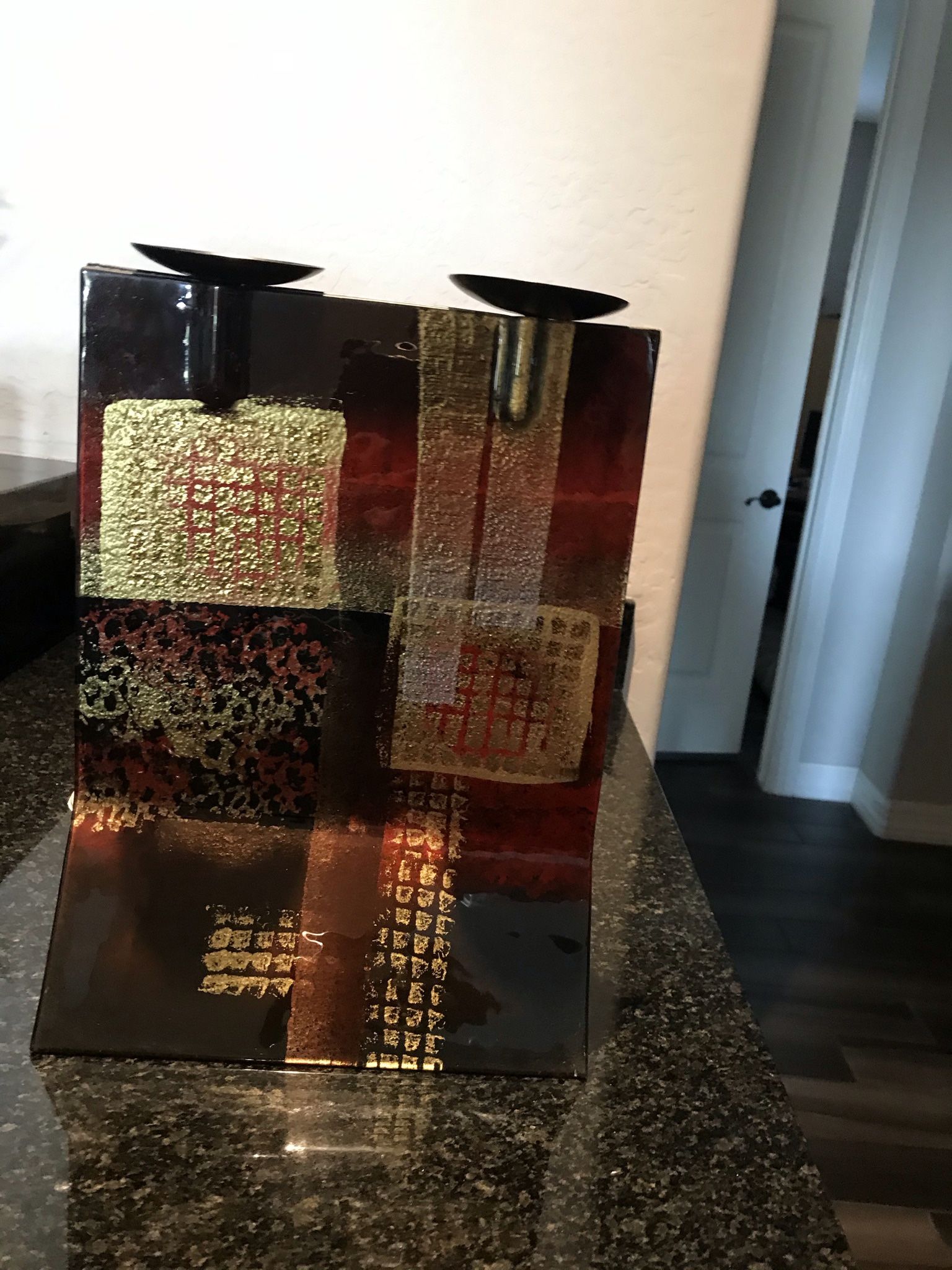 Unique Glass Candle Holder