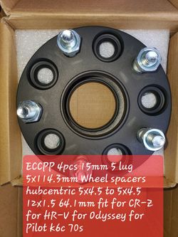 ECCPP 4pcs 15mm 5 lug 5x114 3mm Wheel spacers hubcentric 5x4 5 to 5x4 [ko5430]