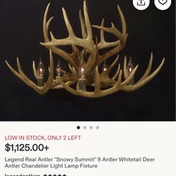 New Rustic Deer Antler Chandelier