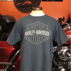 Harley Davidson T-shirt Large Men  Vintage Style old school  CORTLAND, OHIO