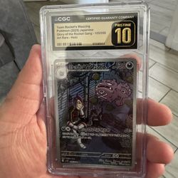 🔥 CGC PRISTINE 10 – Team Rocket’s Weezing (Art Rare) 🔥