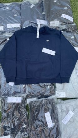 Alo Yoga Crewneck Sweatshirt Navy Blue