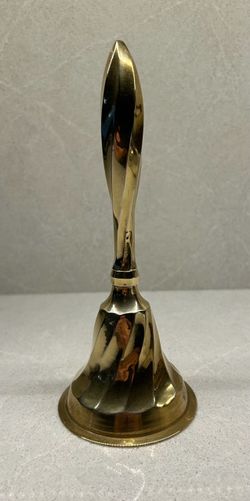 Vintage solid brass hand bell