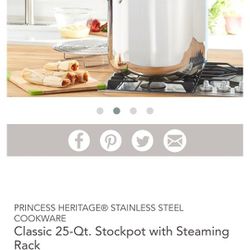 Classic 25-Qt. Stockpot with Steaming Rack

5840

