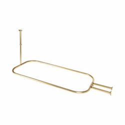 46 x 22in. Aluminum Hoop Shower Rod