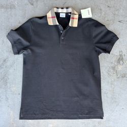Black Burberry Polo Tee Shirt 