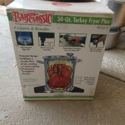 34 Qt New Turkey fryer
