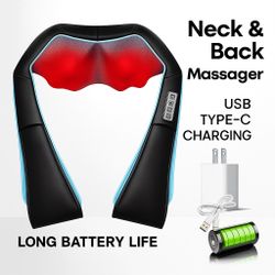 Brand New Shiatsu Neck & Shoulder Massager – With Heat, Cordless