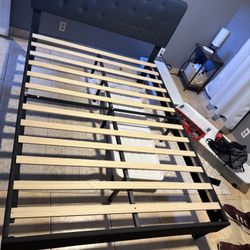 Dark Gray Full Size Bed Frame (only Cash) 