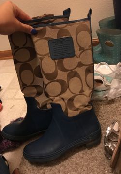 Coach rain boots